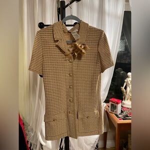 St. John by Marie Gray Collection Metallic Gold Jacket